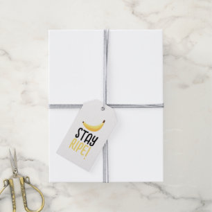 Lustige Retro-Bananen-Partygeschenke-Wortspiele Ed Geschenkanhänger