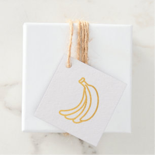 Lustige Retro-Bananen-Partygeschenke-Wortspiele Ed Geschenkanhänger