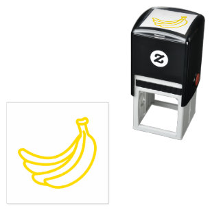 Lustige Retro-Bananen-Partygeschenke-Wortspiele Ed Permastempel