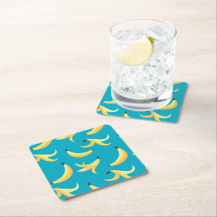Lustige Retro-Bananen-Partygeschenke-Wortspiele Ed Rechteckiger Pappuntersetzer