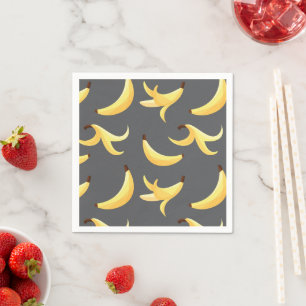 Lustige Retro-Bananen-Partygeschenke-Wortspiele Ed Serviette