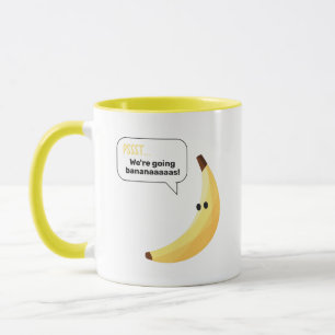 Lustige Retro-Bananen-Partygeschenke-Wortspiele Ed Tasse