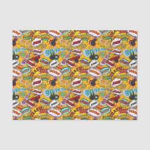 Lustige Retro-Comic-Book-Pop-Art-Explosion Seidenpapier