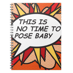 Lustige Retro-Comic-Book-Pop-Art Notizblock