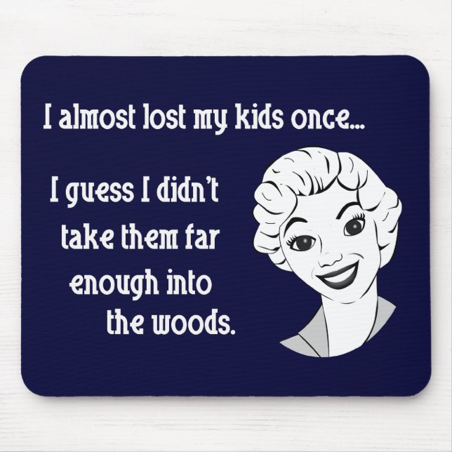 Lustige Retro Mama Mousepad (Vorne)