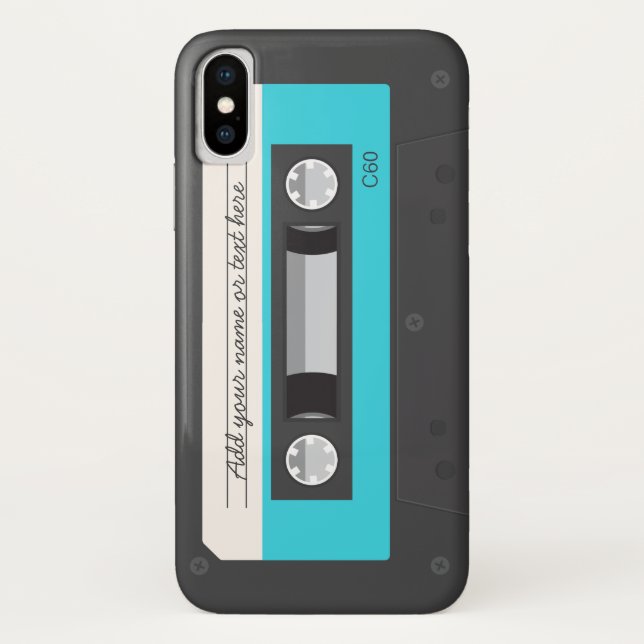 Lustige Retro Musik-Kassette Case-Mate iPhone Hülle (Rückseite)