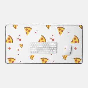 Lustige Retro-Peperoni-Pizza im minimalistischen M Schreibtischunterlage