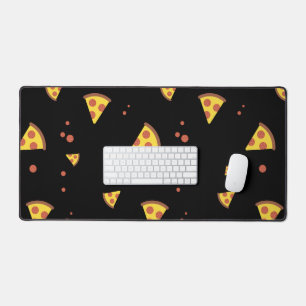 Lustige Retro-Peperoni-Pizza im minimalistischen M Schreibtischunterlage