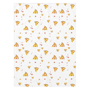 Lustige Retro-Peperoni-Pizza im minimalistischen M Tischdecke