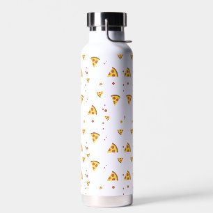 Lustige Retro-Peperoni-Pizza im minimalistischen M Trinkflasche