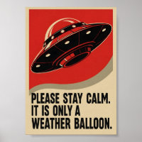 Lustige Retro-Propaganda UFO