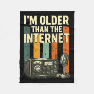 Lustige Retro-Sprüche Vintage Humor Internet-Nosta Fleecedecke