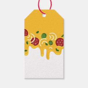 Lustige Retro-triefende Pizza-Käse-Keto-Party Geschenkanhänger