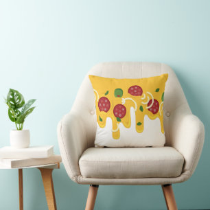 Lustige Retro-triefende Pizza-Käse-Keto-Party Kissen