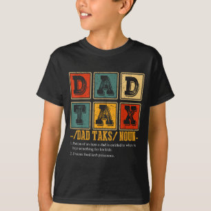 Lustige Retro-Vater-Steuer-Definition Daddy Papa H T-Shirt