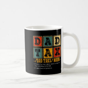 Lustige Retro-Vater-Steuerdefinition Daddy Papa Hu Kaffeetasse