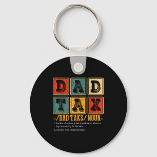 Lustige Retro-Vater-Steuerdefinition Daddy Papa Hu Schlüsselanhänger
