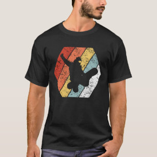 Lustige Retro Vintage Snowboarding-80er Art T-Shirt