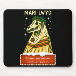 Lustige Retro-Volksüberlieferung Skelett Pferd Mar Mousepad