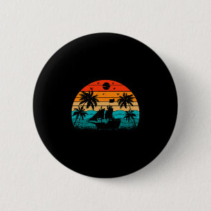 Lustige Retro-Yacht-Segelfamilien-Trip-Kapitän-Cre Button