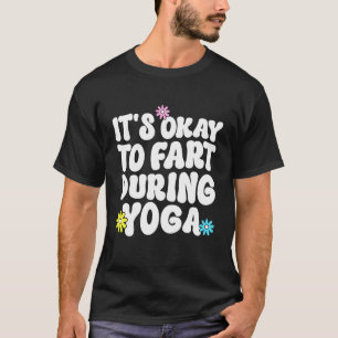 Lustige Retro-Yoga-Meditation Es ist okay, während T-Shirt