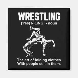 Lustige Ringkampfdefinition Die Kunst des Faltens Magnet