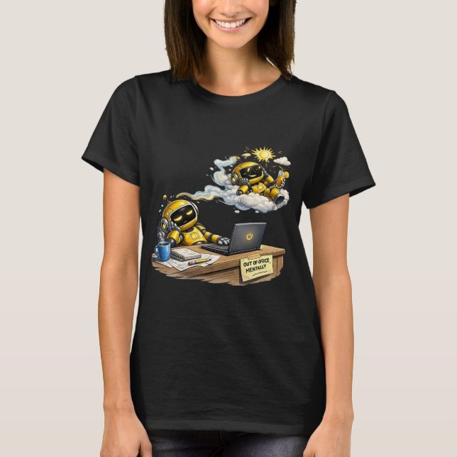 lustige Robotertraeume  T-Shirt (Vorderseite)