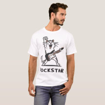 Lustige Rockstar-Katzen-Cartoon