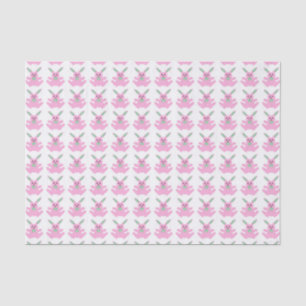 Lustige rosa Osterhasen Seidenpapier