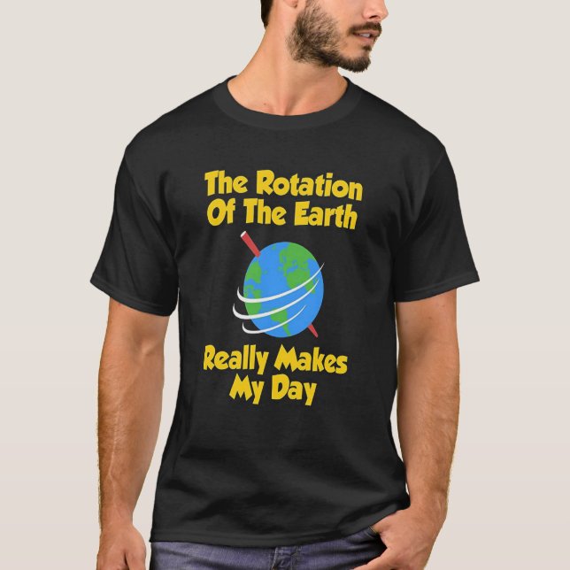 LUSTIGE ROTATION der ERDT - Shirt Wissenschaft (Vorderseite)