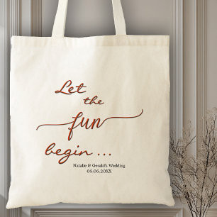 Lustige rote Schrift Simple Wedding Tote Bag Tragetasche