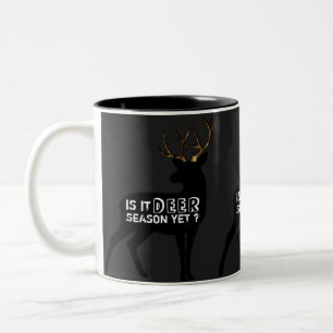 Lustige Rotwild, die schwarze metallische Zweifarbige Tasse