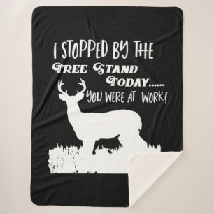 Lustige Rotwild-Jagd-Mann-Schwarzweiss-Hobby Sherpadecke