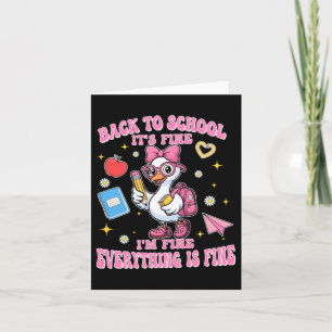 Lustige Rückkehr zur Schule Gans Fein Fein Alles I Karte