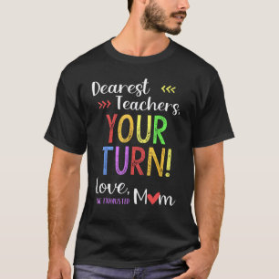 Lustige Rückkehr zur Schule Mama Liebe Lehrer Eure T-Shirt