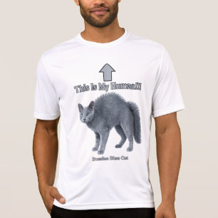 Lustige Russische Blaue Katze – Das ist mein Mensc T-Shirt