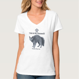 Lustige Russische Blaue Katze – Das ist mein Mensc T-Shirt