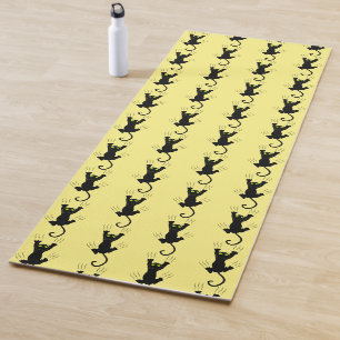 Lustige rutschende Katze kratzen Krallen Kratzen P Yogamatte