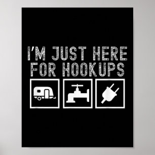 Lustige RV-Camping-Ausrüstung. Ich bin nur hier fü Poster