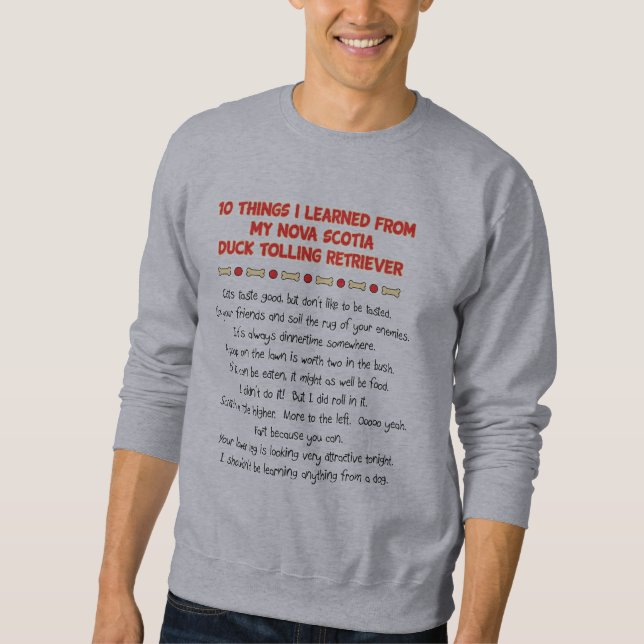 Lustige Sachen gelernt von Sweatshirt (Vorderseite)