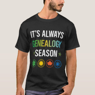 Lustige Saison Genealogie Genealoge T-Shirt