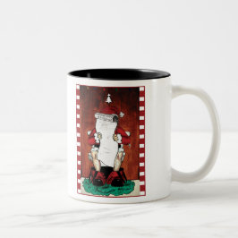 Lustige Sankt-Tasse Zweifarbige Tasse