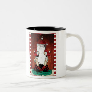 Lustige Sankt-Tasse Zweifarbige Tasse