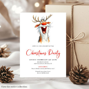 Lustige Santa-Cocktail-Weihnachtsfeier-Einladung   Einladung