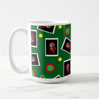 Lustige Santa-Katze Tabby Haustier Maureen Girard Kaffeetasse