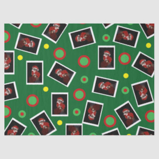 Lustige Santa-Katze Tabby-Haustier Maureen Girard Seidenpapier