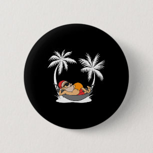 Lustige Santa-Palmen-Weihnachtsbäume Xmas Hawaii W Button