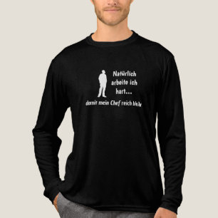 Lustige Sarkasmus - Arbeit und Ironie Tri-Blend Shirt