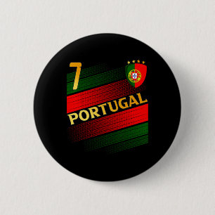 Lustige sarkastische Geschenke Shop Portugal Flagg Button