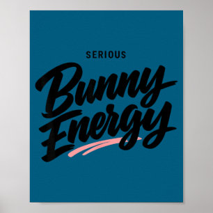 Lustige sarkastische Hase Ostern Zitat trendy Früh Poster